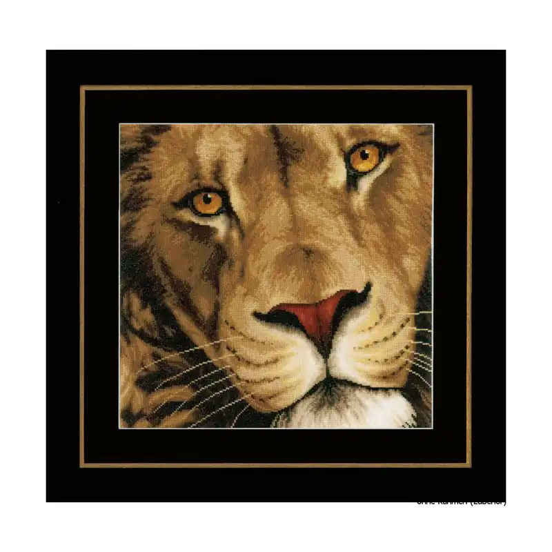 Preisknaller Lanarte Kreuzstichset „König der Tiere“, Zählmuster