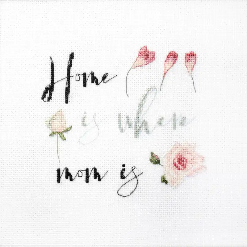 Knallerangebot Letistitch Kreuzstich Set „Ein Geschenk zum Muttertag“; Zählmuster, 13x12cm