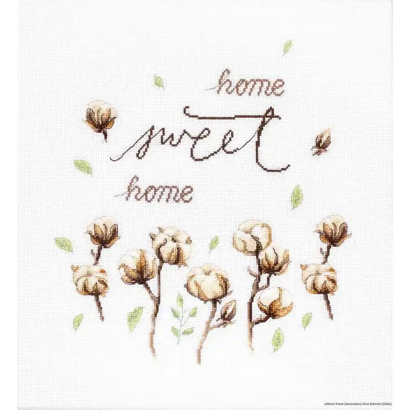 Mengenrabatt Luca-S Kreuzstich Set „Baumwolle“, Zählmuster, 23×21,5cm