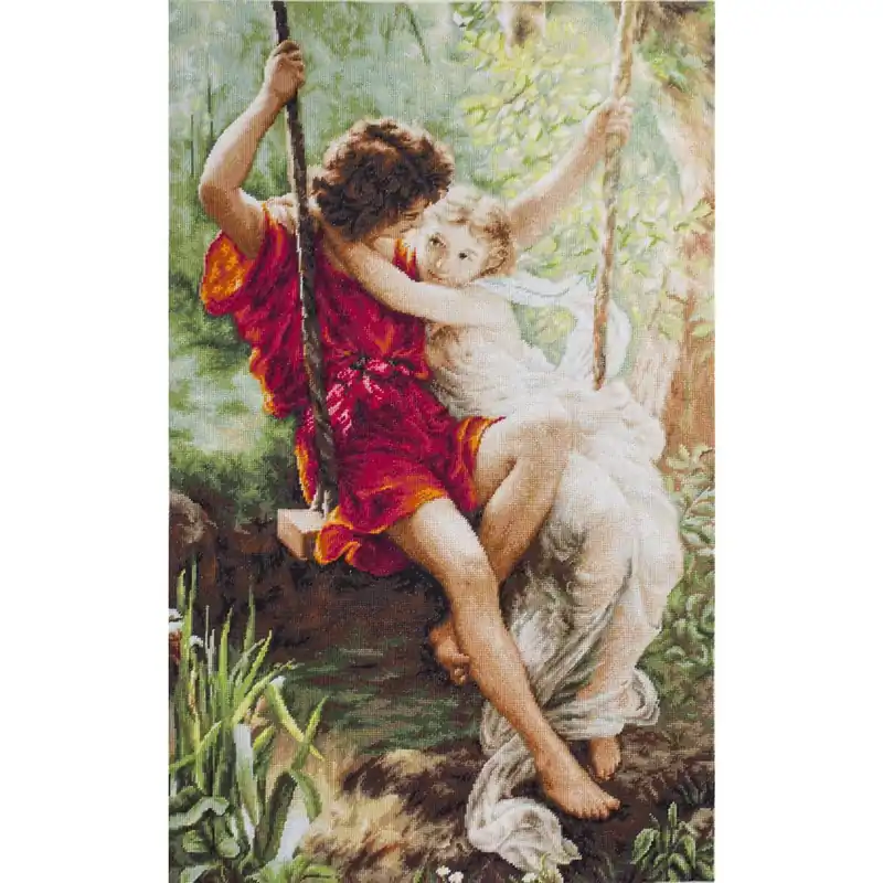 Luca-S Kreuzstich Set „Frühlingsliebe“, Zählmuster, 36,5×59,5cm Jetzt Zugreifen