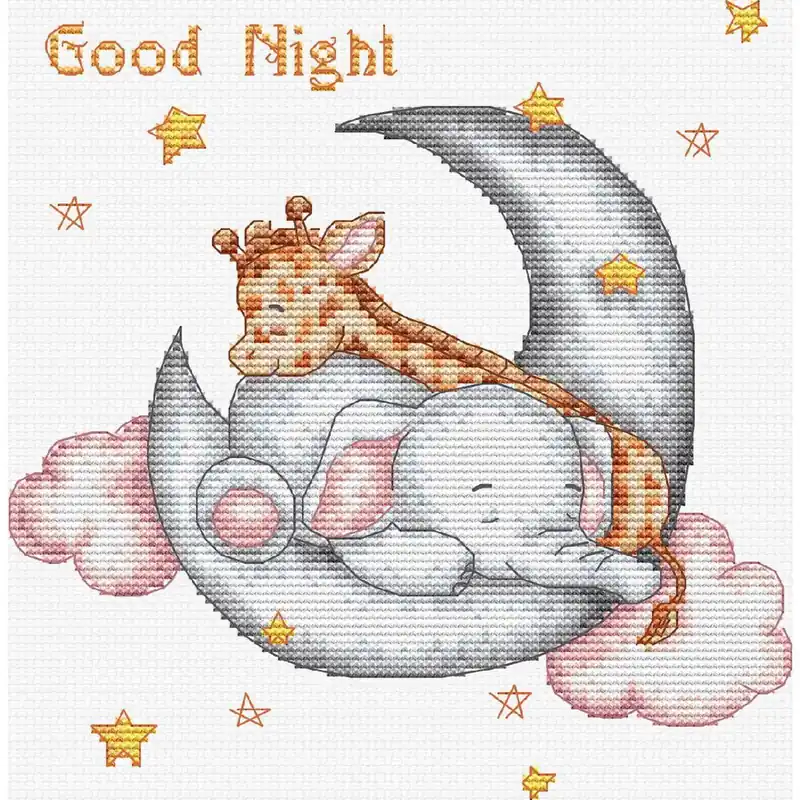 Online Kaufen Luca-S Kreuzstich Set „Gute Nacht“, Zählmuster, 15x16cm