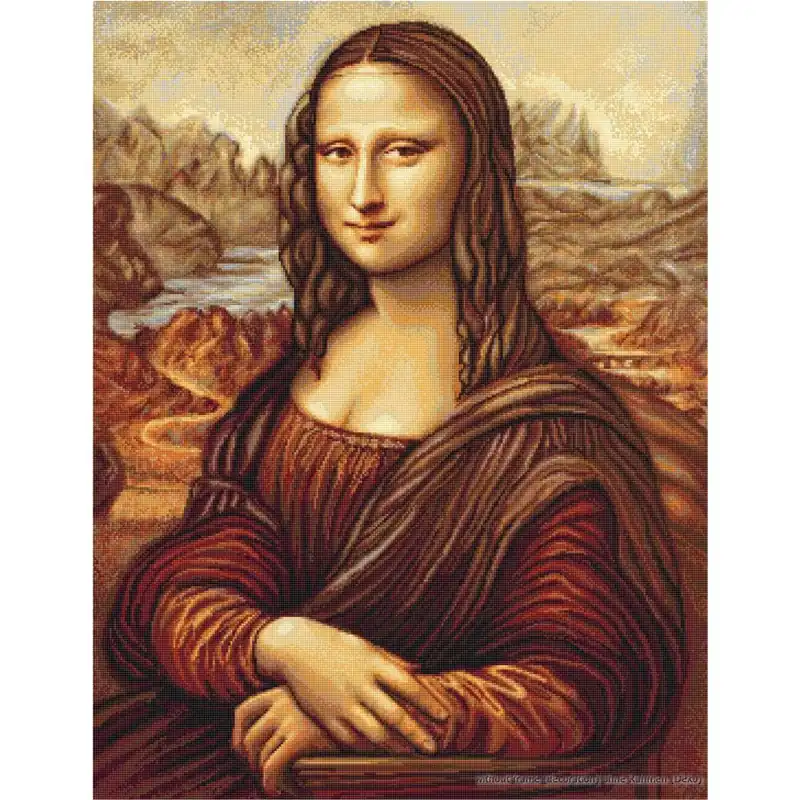 Luca-S Kreuzstich Set „Mona Lisa“, Zählmuster, 40x53cm Ab Werk