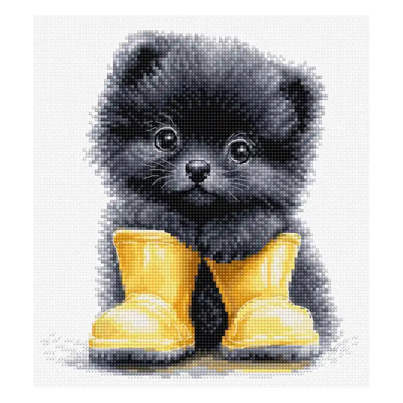 Luca-S Kreuzstich Stickpackung „Der kleine Abenteurer“, Zählmuster, 17x19cm Online Kaufen