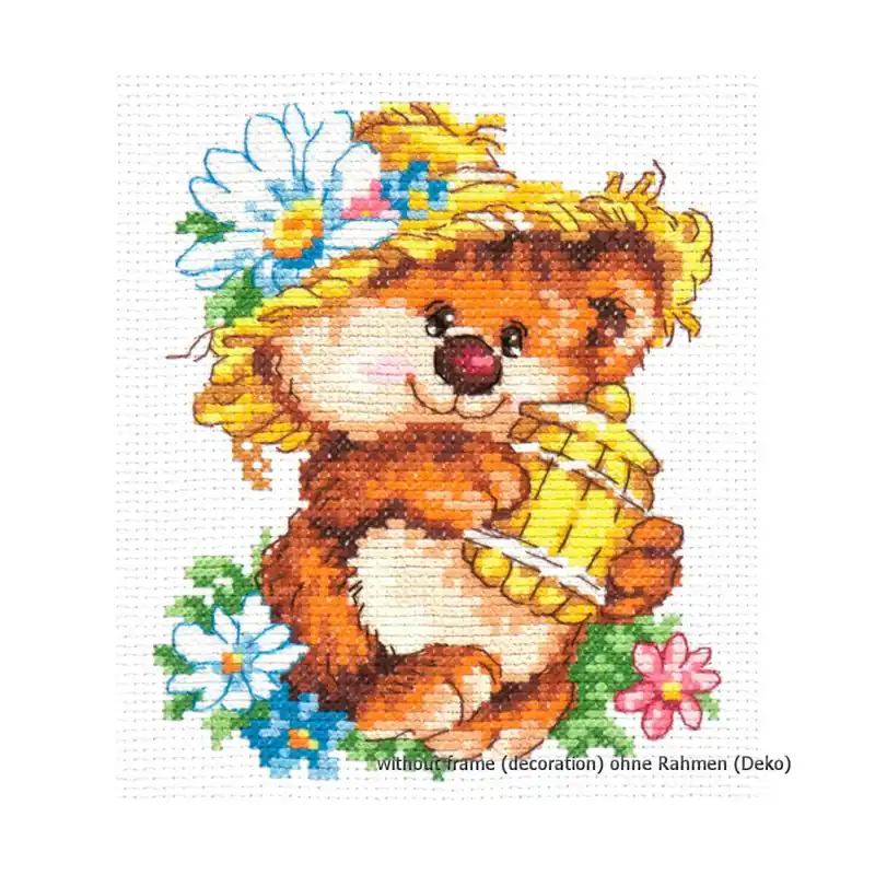 Magic Needle Kreuzstichset „Süßigkeiten“, Zählmuster, 11x13cm Hochwertig