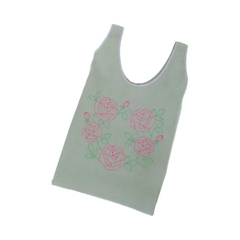 Bestpreis Olympus Sashiko Stickpackung „Tasche“, Stoff bedruckt, 50,5x30x15cm, Original aus Japan