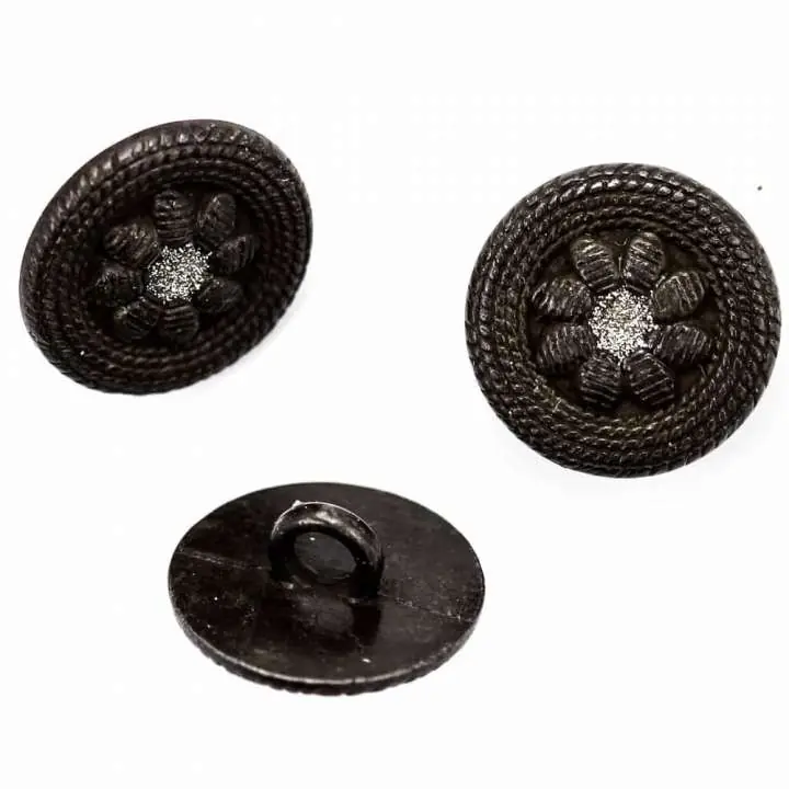 Sale Trachten Knopf Blumen tk-108-schwarz