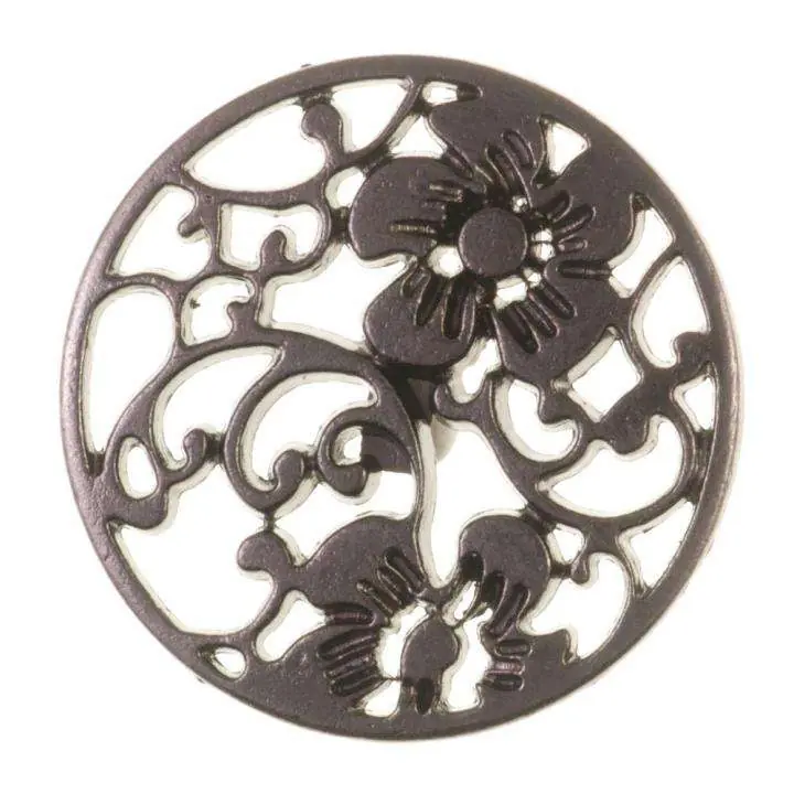 Durchbrochene Ornament Knopf TK-111schw Neue Kollektion