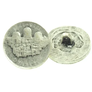 Wappen Knopf mit Öse Silber tk-124 Direkt Vom Hersteller