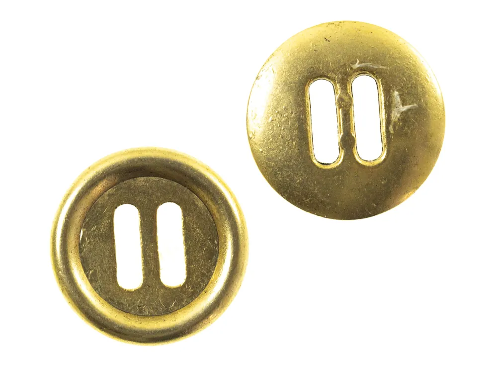 Schlitz – Bändchen Knopf used TK-142-gold Großhandel