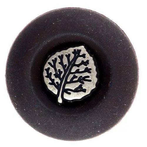 Trachten Knopf mit Blattmotiv TK-161br s Schnäppchen