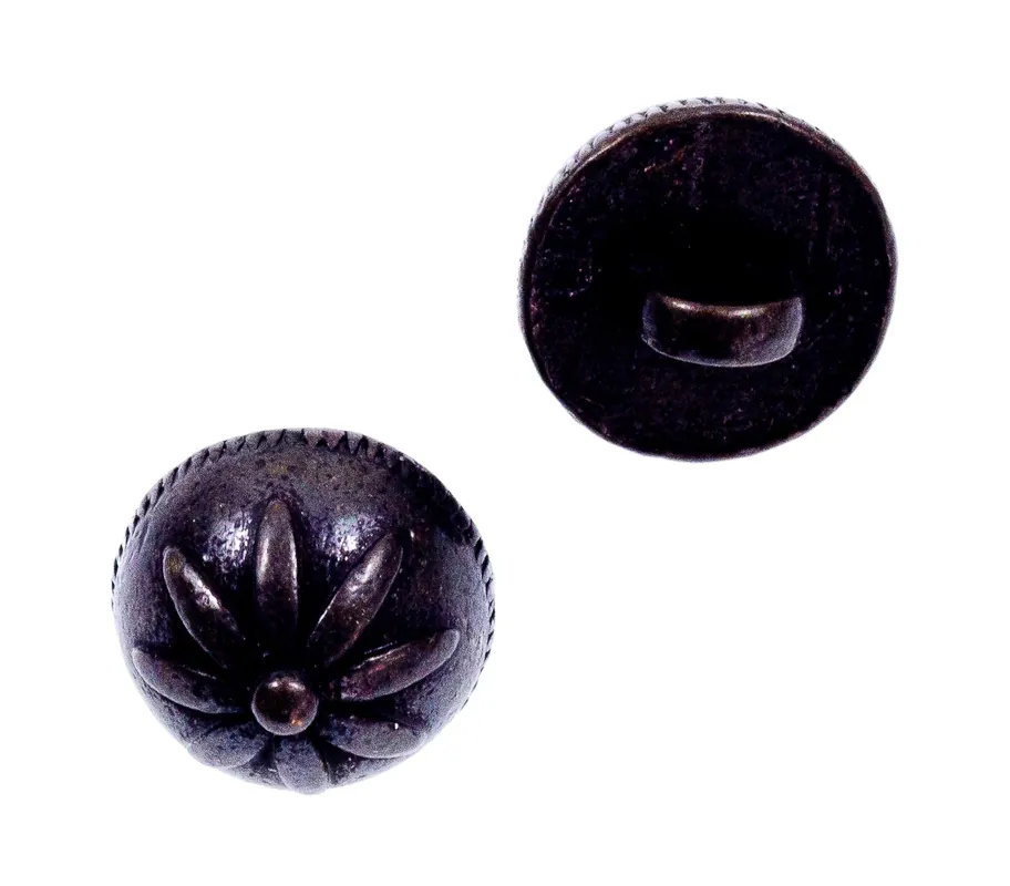 Trachten Knopf Blumen Muster TK-43-schwarz Jetzt Kaufen