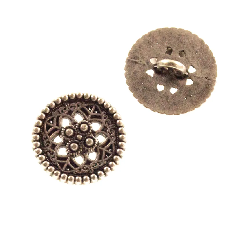 Original Trachten Knopf mit Blumen Ornament tk-44as