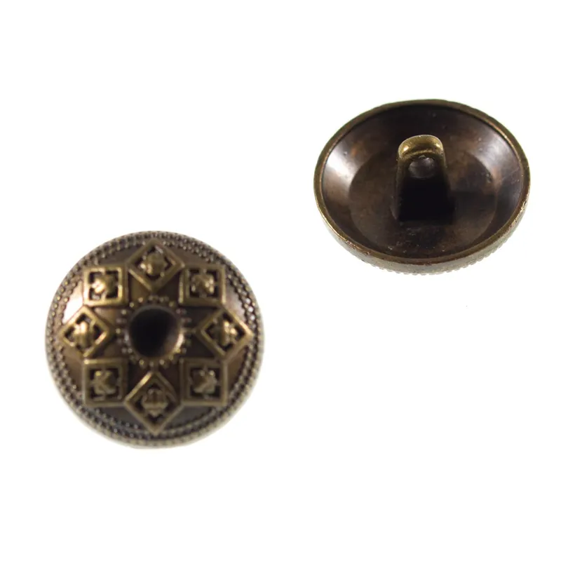 Aktuell Trachten Knopf Stern Muster TK-78-messing