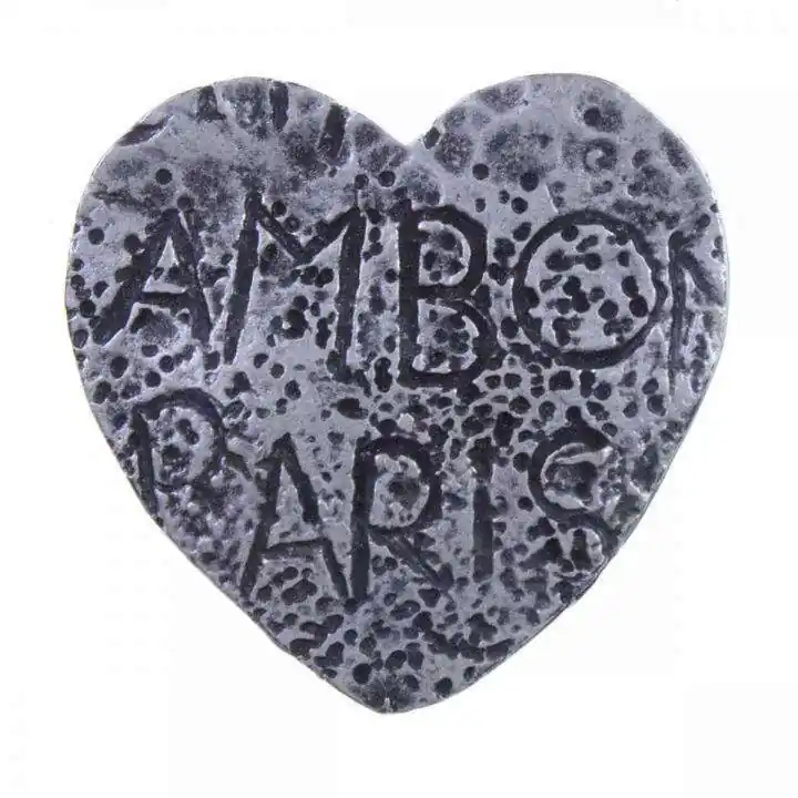 Bestpreis Trachten Niete Herz alt Silber TN-13