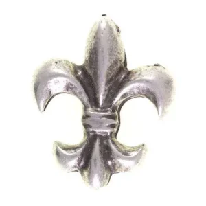 Mengenrabatt Trachten Niete Heraldische Lilie silber