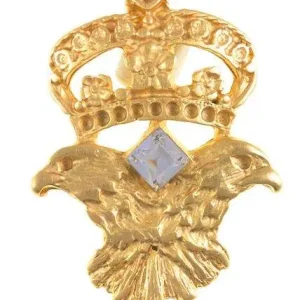 Bestseller Zier Niete Adler mit Krone Gold TN-32g