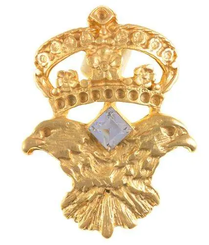 Bestseller Zier Niete Adler mit Krone Gold TN-32g