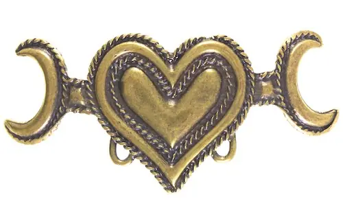 Große Niete Herz Messing Günstig