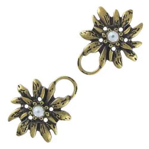 Finale Aktion Miederöse Edelweiß TS-100 crystal altgold