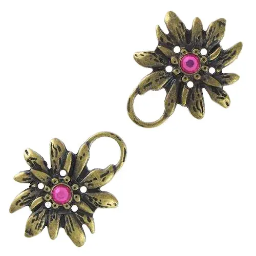 Miederöse Edelweiß TS-100 rose altgold Großhandel