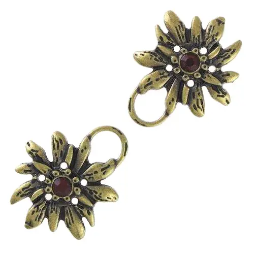 Miederöse Edelweiß TS-100 siam altgold Abverkauf