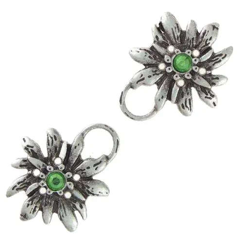 Kostenfreie Lieferung Miederöse Edelweiß TS-100 peridot silber