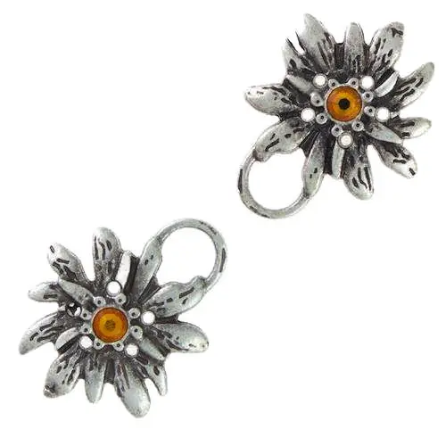 Kostenfreie Lieferung Miederöse Edelweiß TS-100 topaz silber