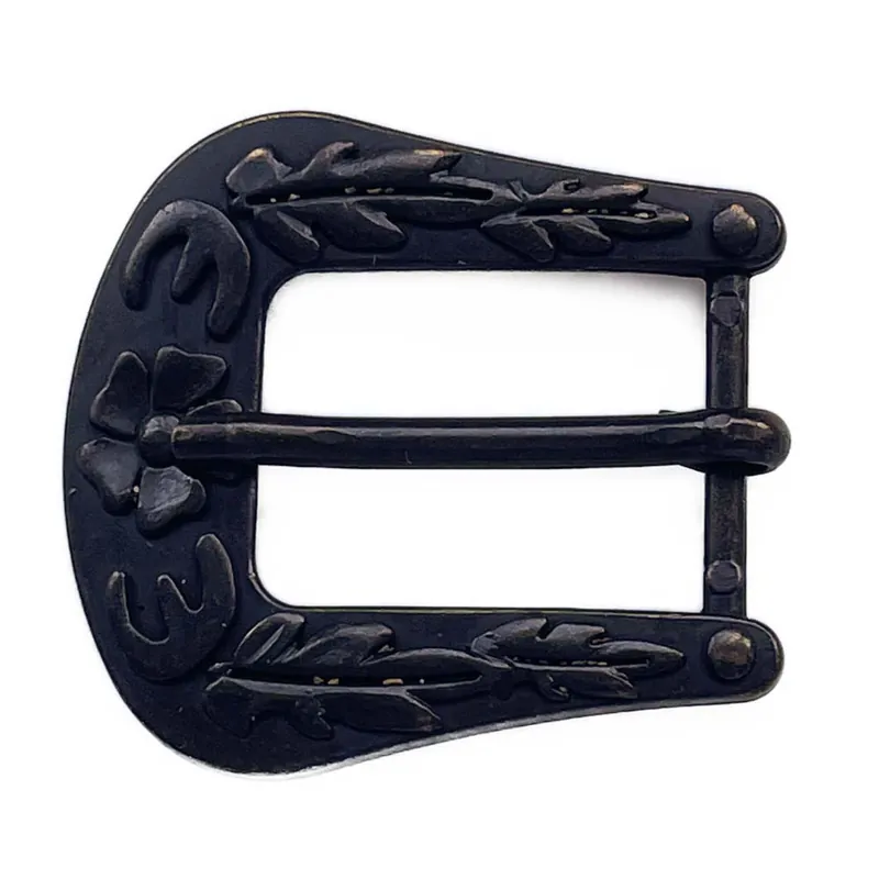 Ab Werk Trachtenschnalle mit Ornamentrand ts-2-schwarz