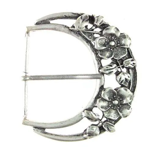 Nur Für Kurze Zeit Gürtelschnalle im Blütendesign TS-23s