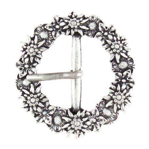 Trachtenschnalle Blumenkranz TS-24as Preiswert