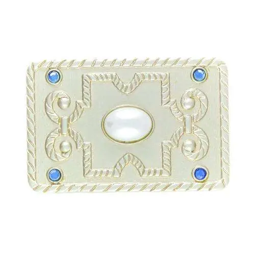 Gürtelschnalle mit Perle und Strassteinen TS-56s-perle Highlight