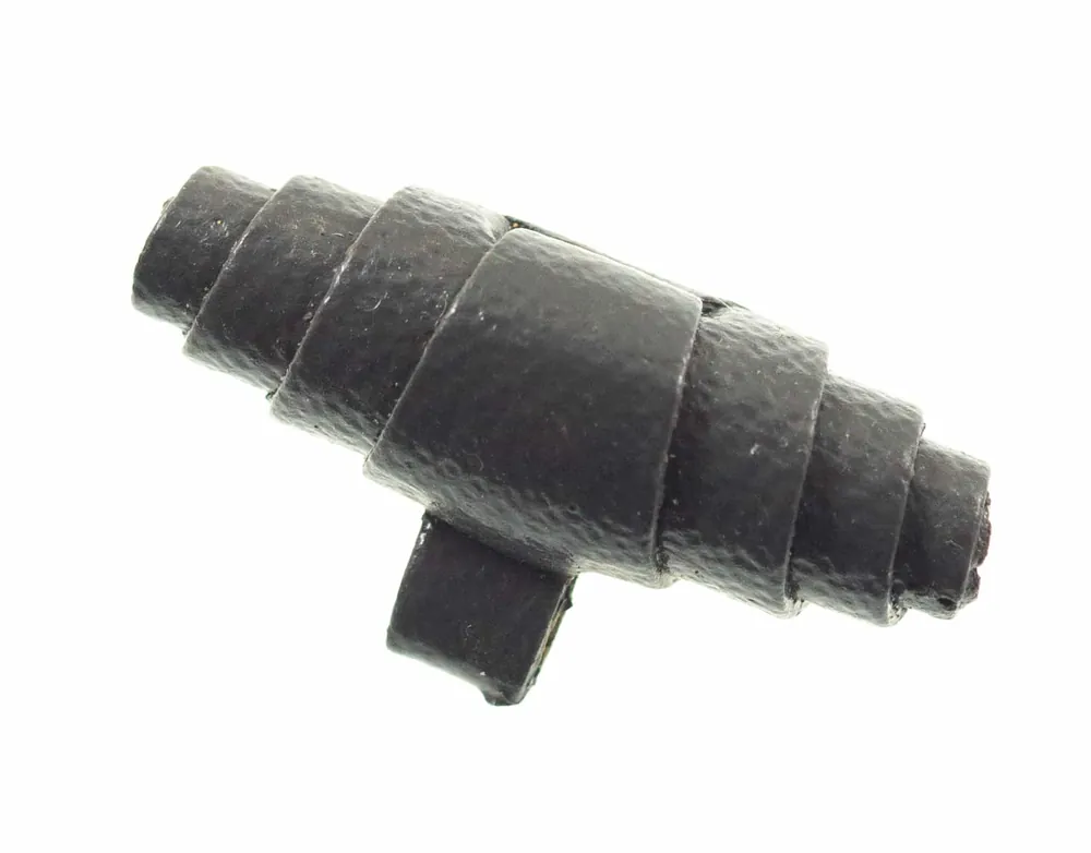 Knebel Knopf aus gerolltem Leder grau K-78-a Jetzt Kaufen