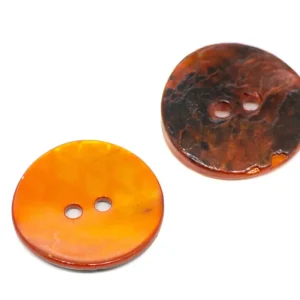 Perlmuttknopf PL-110 - orange Kostenloser Rückversand