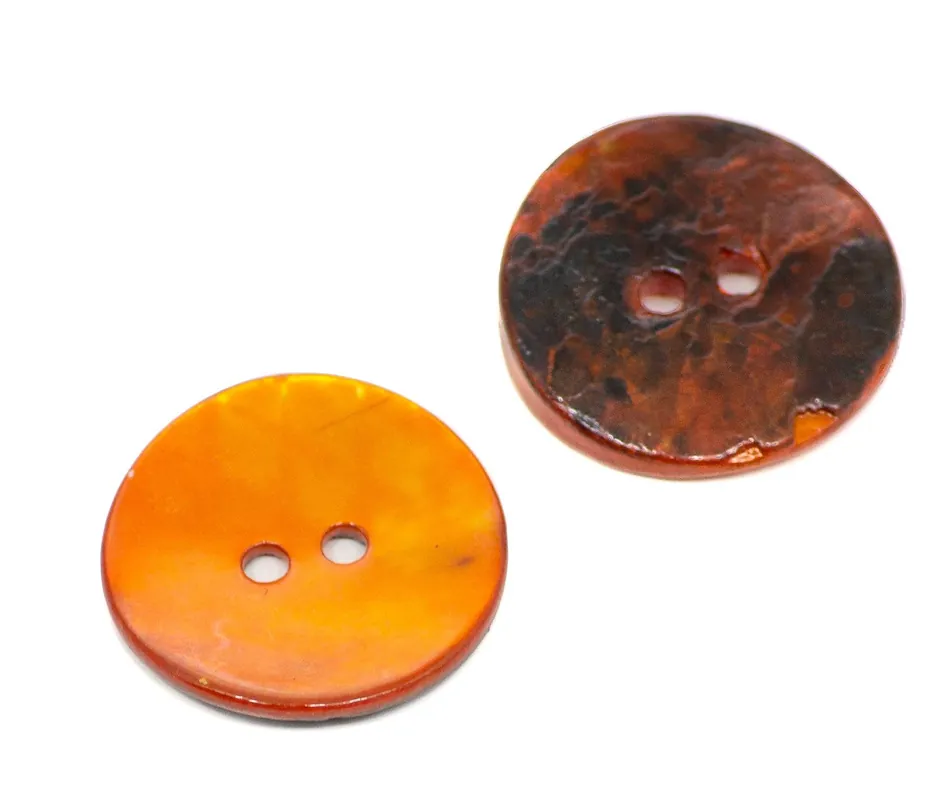 Perlmuttknopf PL-110 – orange Kostenloser Rückversand