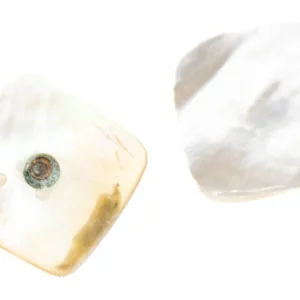 Perlmutt Knopf Öse Viereck PL-200 Handgefertigt