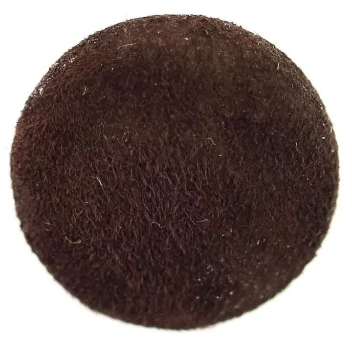 Echt Leder bezogene Knopf braun SFPO-11 Expressversand