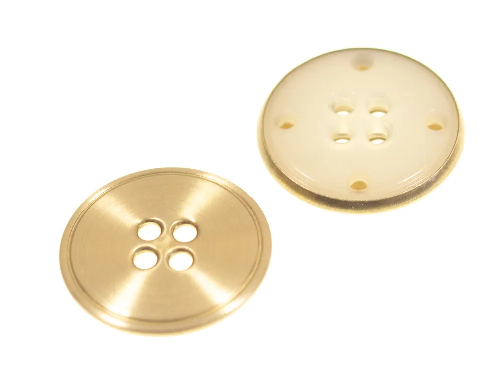 Exklusiv 4-Loch Knopf Metall Cover kgo-43-a-g