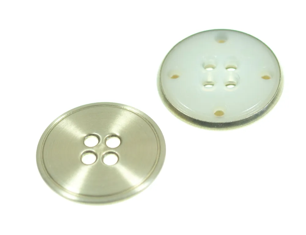 Kostenloser Versand 4-Loch Knopf Metall Cover kgo-43-a-sg