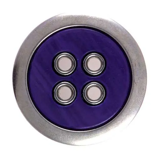 Eleganter 4-Loch Knopf KM-10lila Im Trend