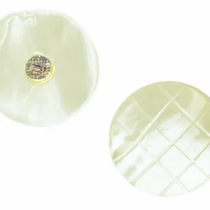 Makassar Perlmutt Knopf creme Öse pl-gr-500-creme Nur Heute