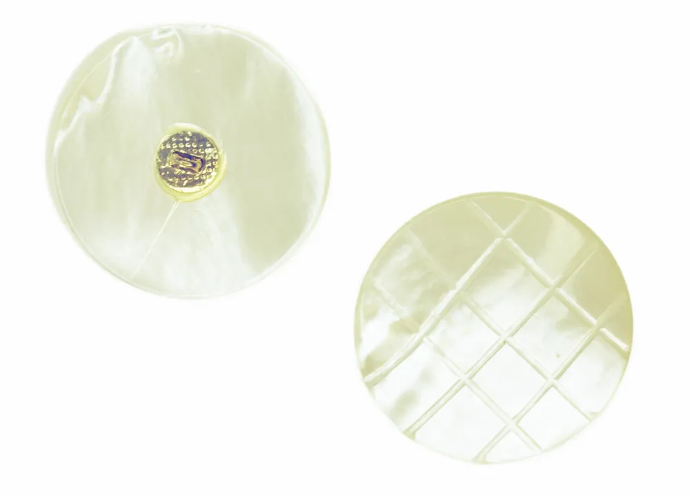 Makassar Perlmutt Knopf creme Öse pl-gr-500-creme Nur Heute