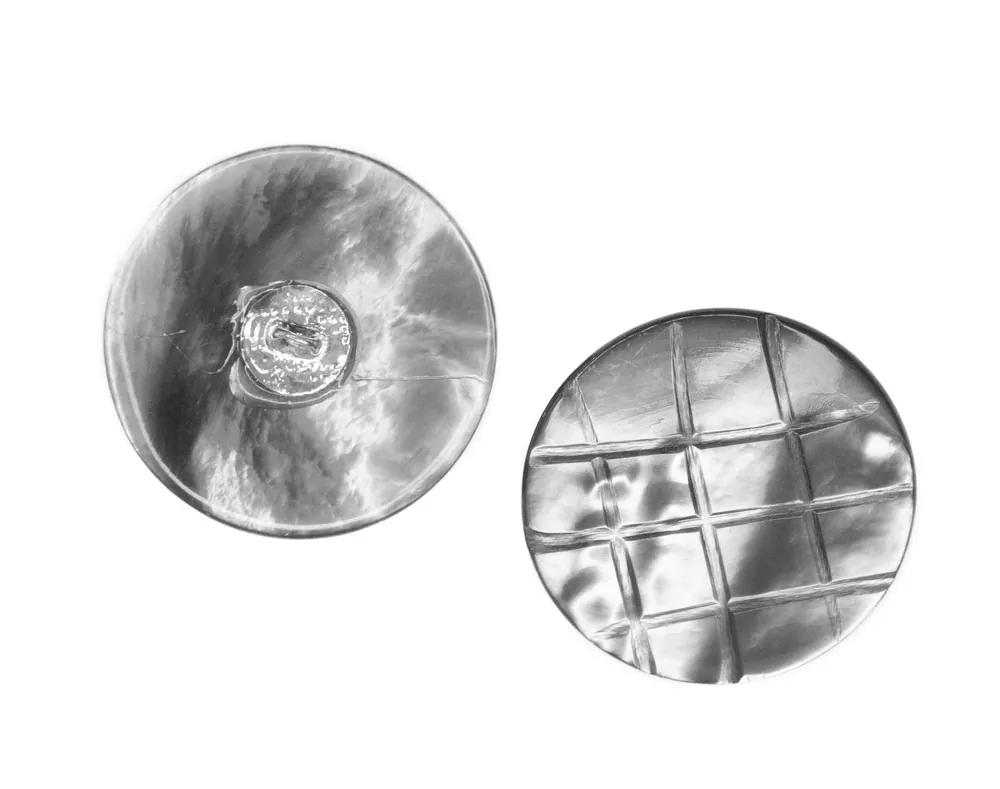 Top-Seller Makassar Perlmutt Knopf Öse pl-gr-500-grau