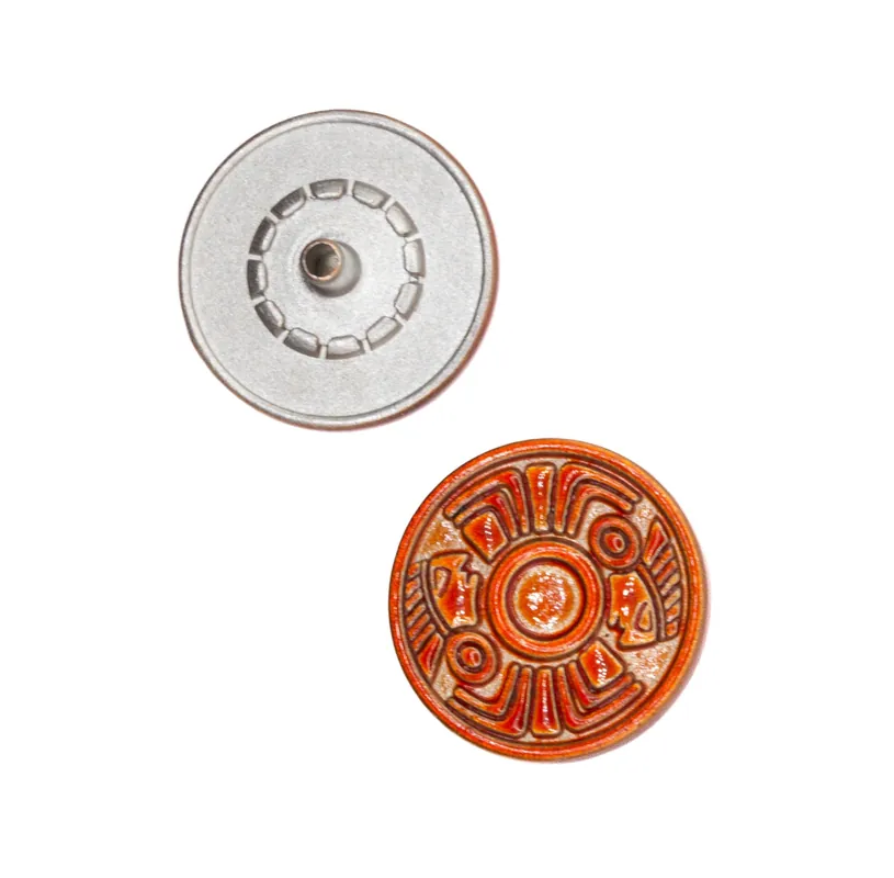 Direkt Vom Hersteller Druckknöpfe Ethno-Muster nk-56-orange