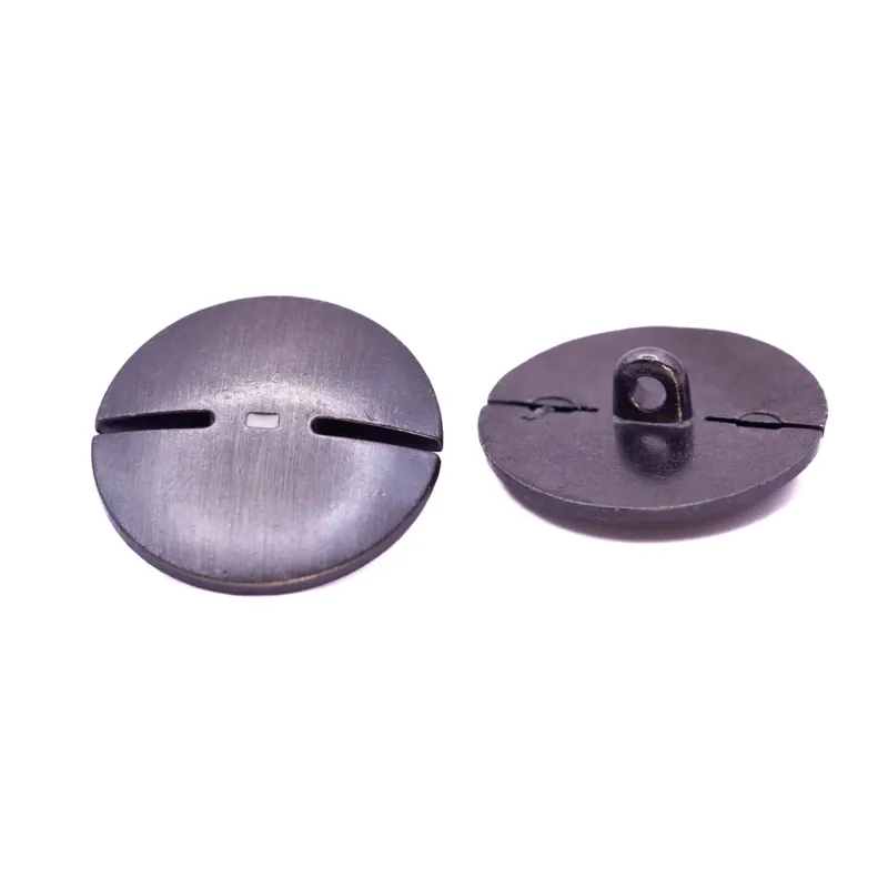 Ösen Knopf mit Schlitz MK-167-Stahl-weiß Beliebt