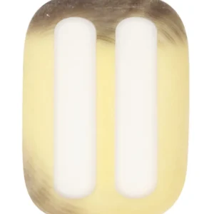 Gürtelschnalle Horn Optik matt S-33-creme-braun Sonderaktion