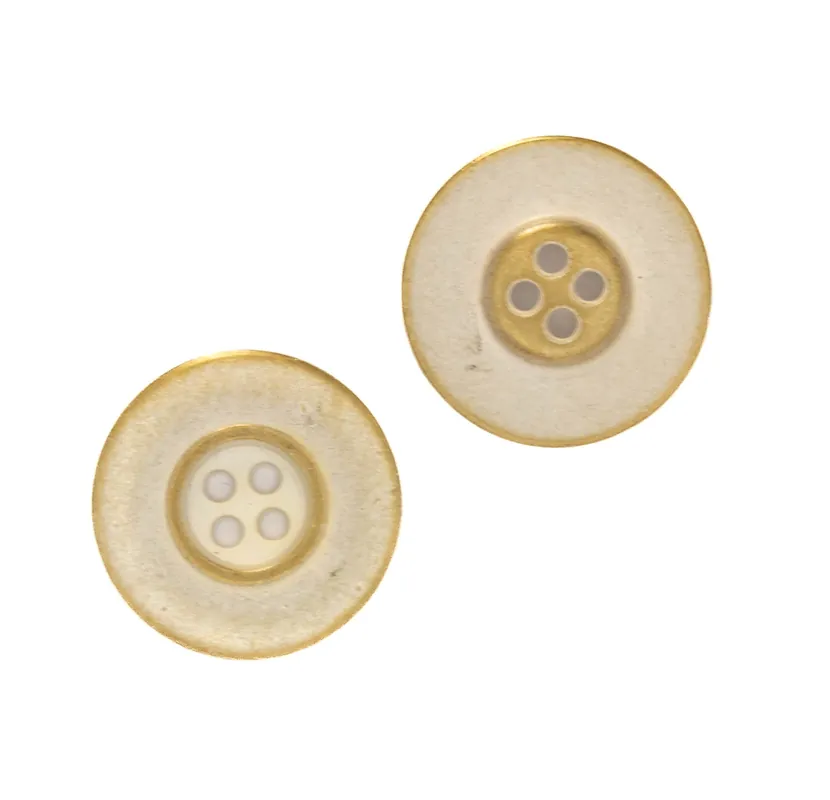 Schneller Versand Metall Knopf MK-557-silber-messing