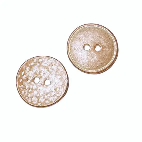 Metall Knopf in Hammerschlag Muster MK-7-kupfer Weltweiter Versand