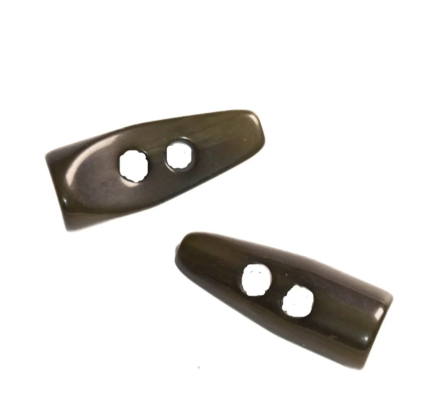 Schicker abgeflachter Knebelknopf K-8 braun Zertifiziert