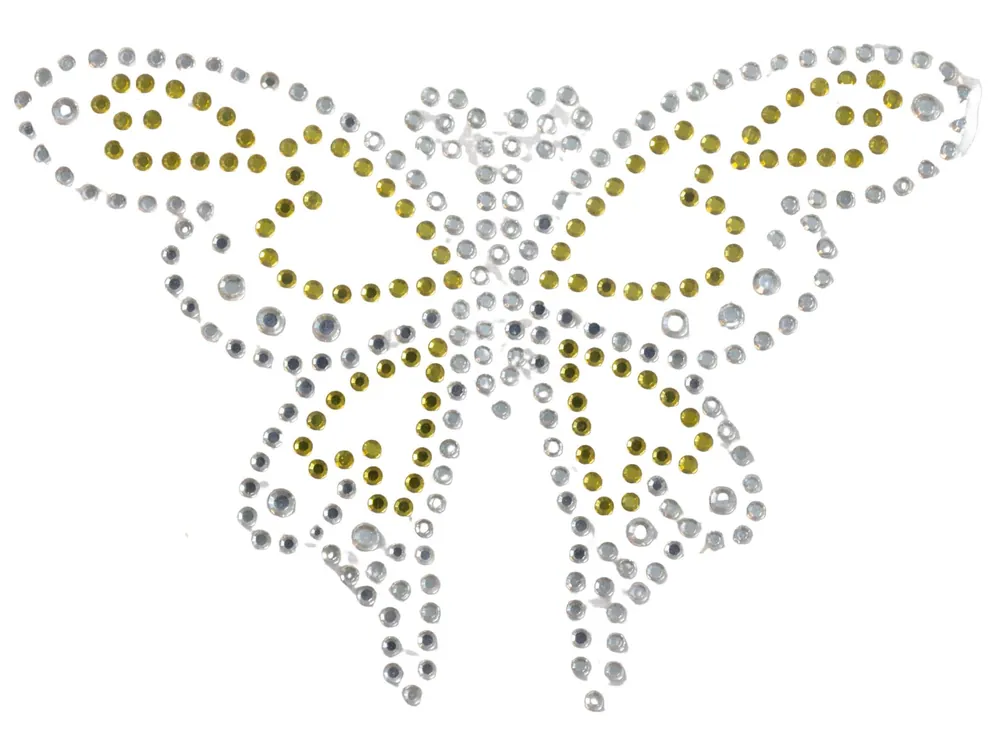 Applikation Schmetterling Strass- Bügelmotiv AM-ST-14 Nur Für Kurze Zeit