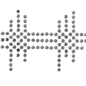 Applikation Karomuster Strass- Bügelmotiv AM-ST-12 Gleich Bestellen